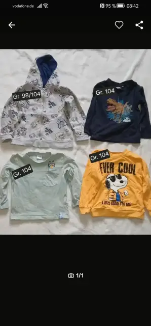 4 Pullover in der gr. 98 /104