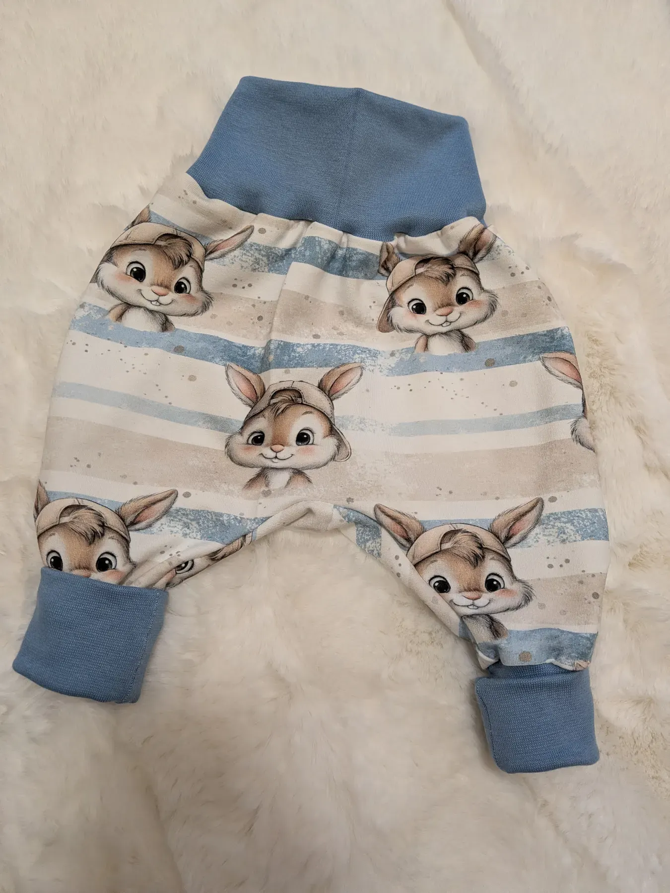 Hose Pumphose Mädchen Junge Unisex Baby Hase Größe 74/80