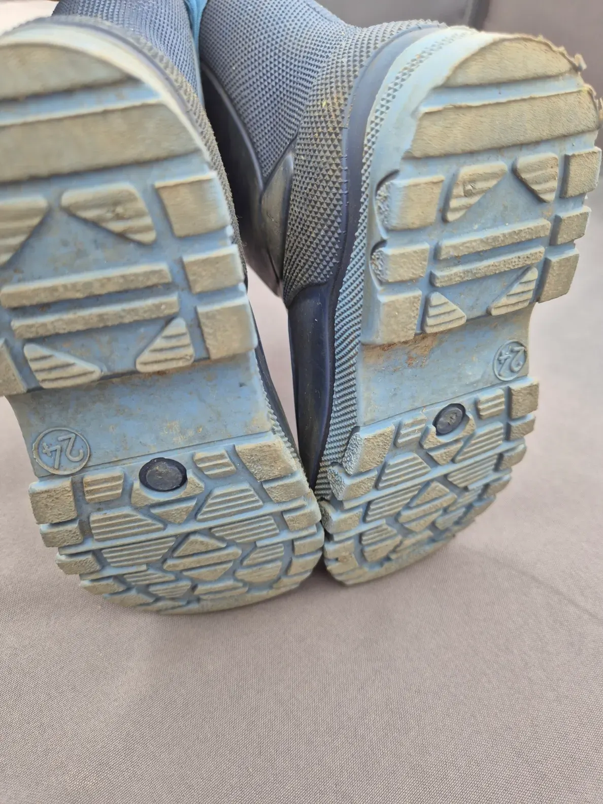 Gummistiefel Stiefel, gefüttert, blau, Jungen, Größe 24