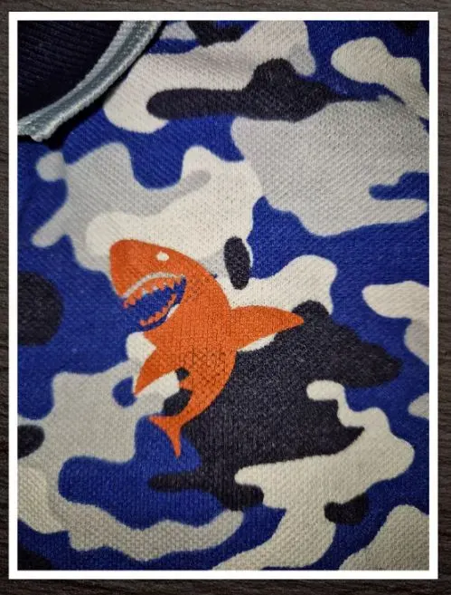 Camouflage Poloshirt Gr. 110 bei Gr. 104 - 110 tragbar
