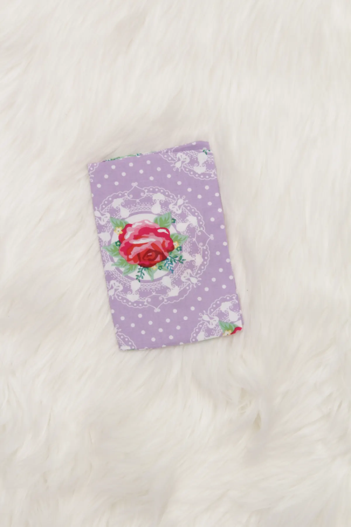 Impfpass-Hülle Rose Handmade