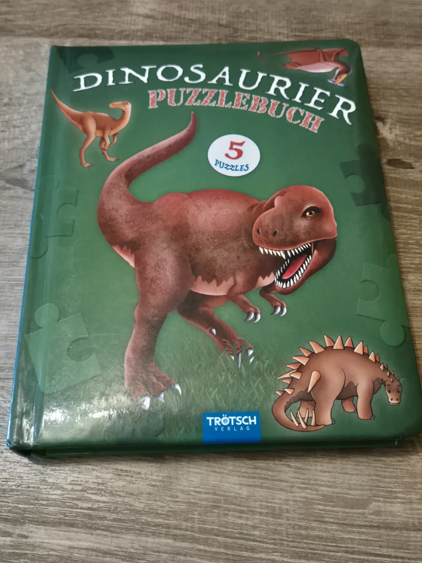 Puzzlebuch "Dinosaurier", 5 Puzzle, Trötsch Verlag