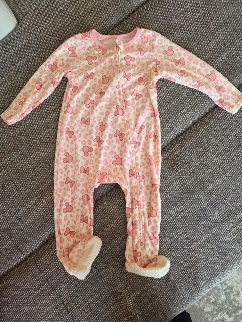 Disney Baby Schlafanzug Minnie Maus Rosa Gr. 98