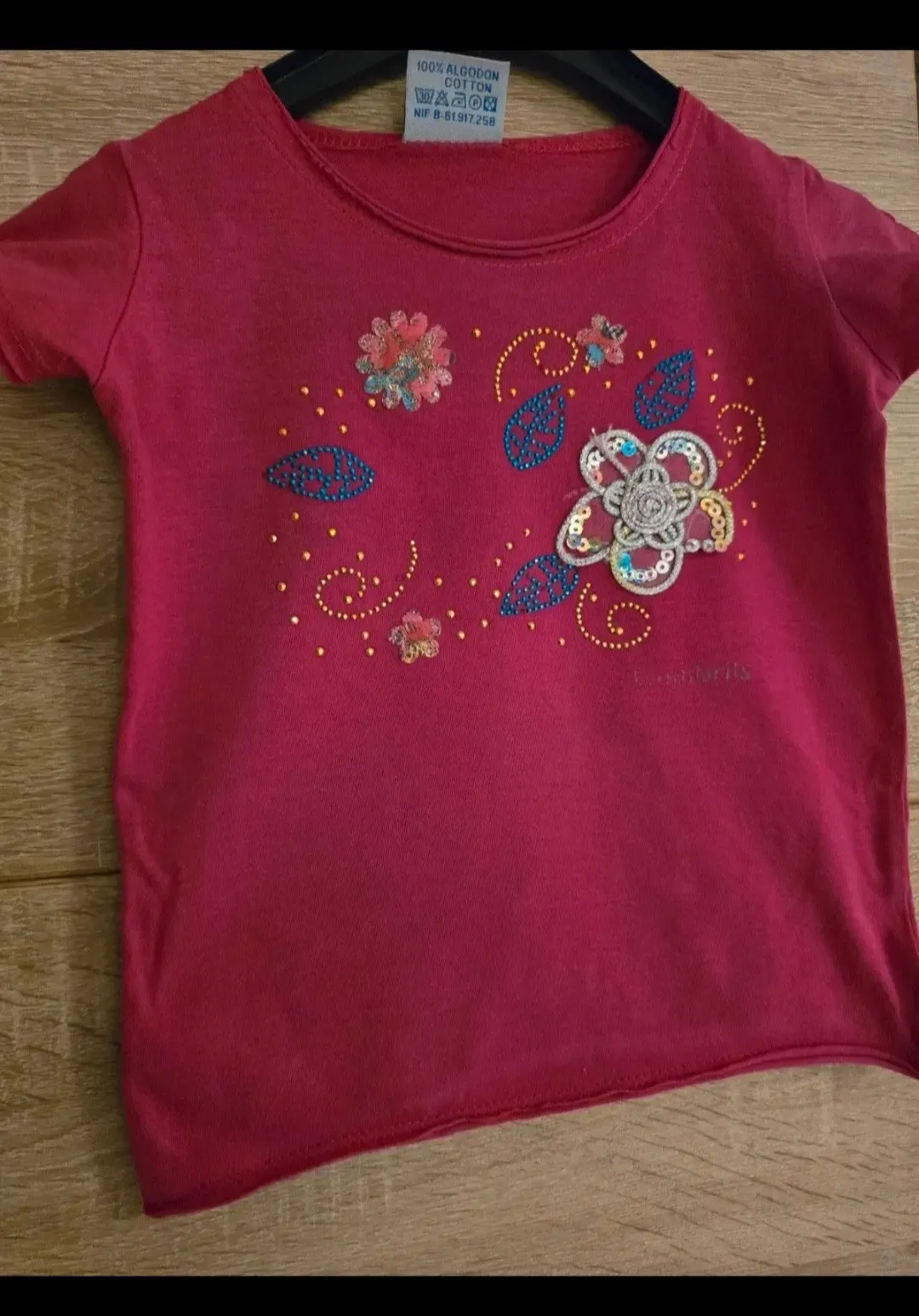 Süßes Mädchen Tshirt Größe 86. Mit schönen Applikationen