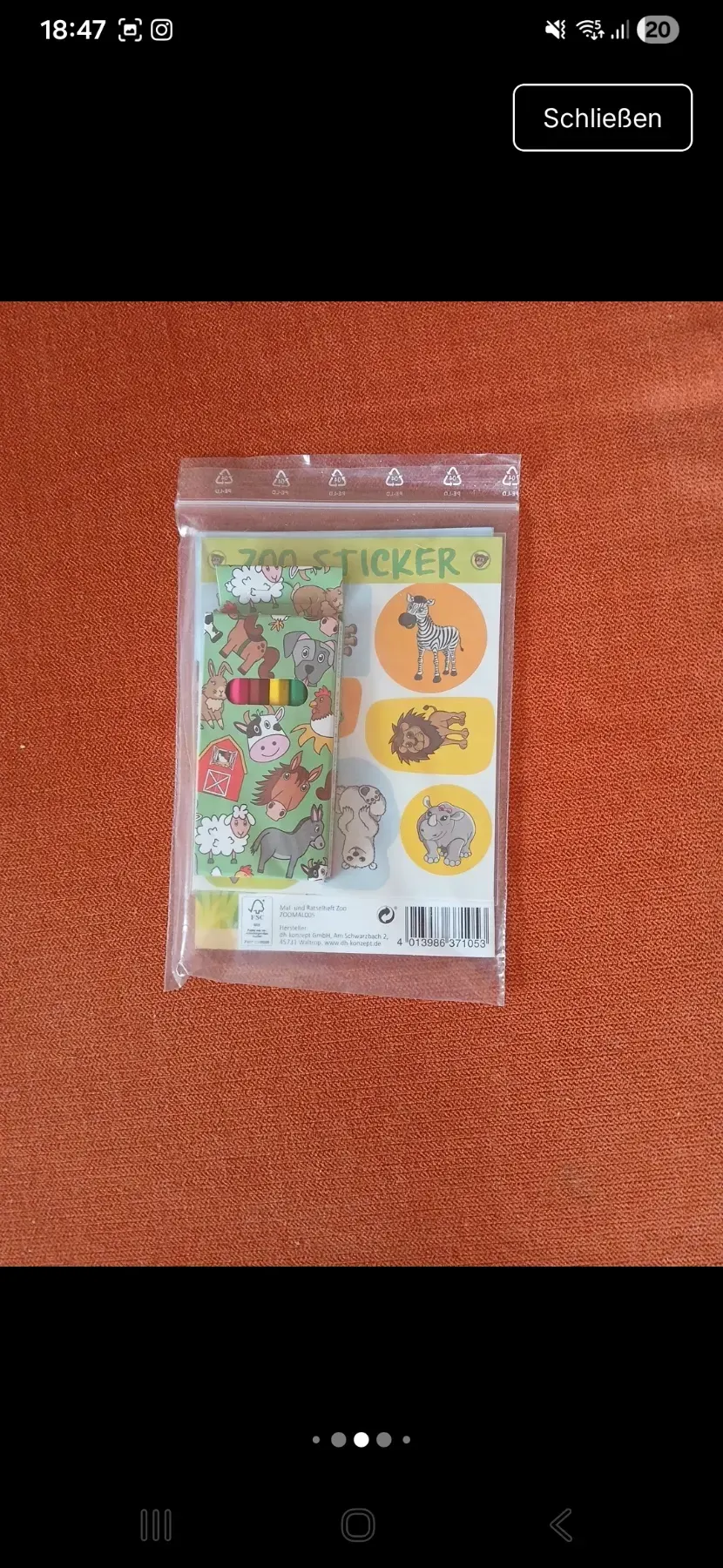 Zoo Kindergeburtstag Set: Hefte, Sticker & Tattoos