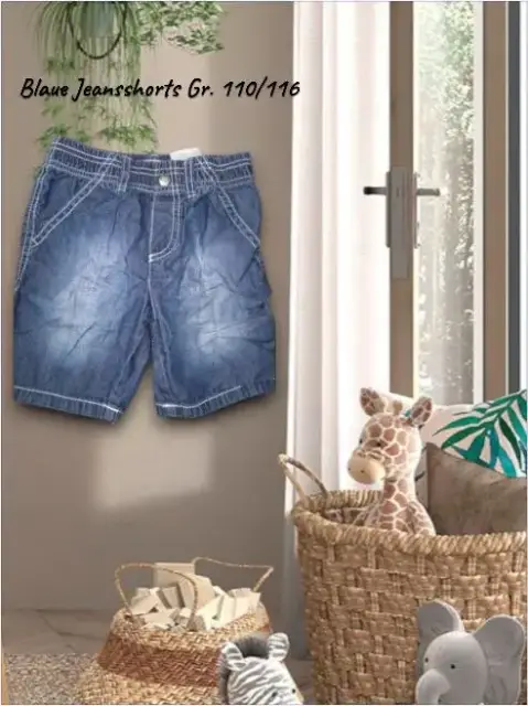 AnzeigeBlaue Jeansshorts Gr. 110/116