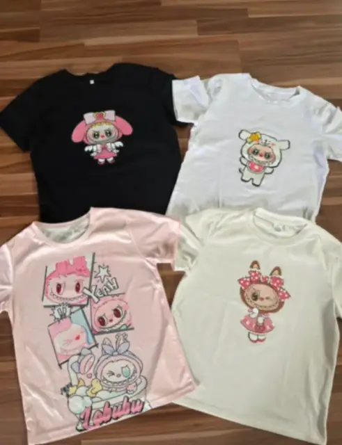 4 Labubu T-Shirts Gr. 152