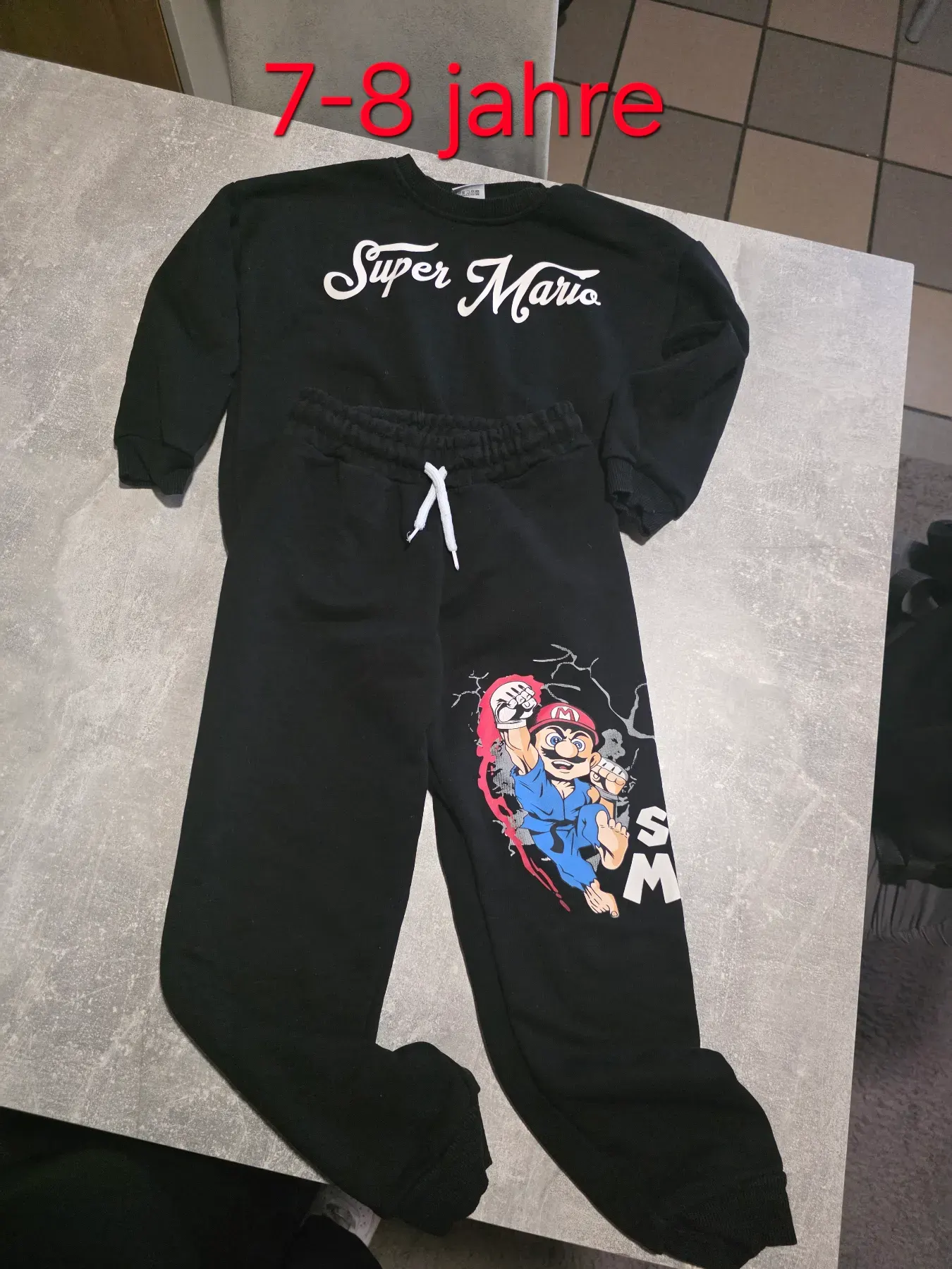 super mario Outfit größe 7/8 jahre