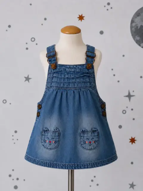Topomini | Jeanskleid | Gr 68 | Latzkleid | Trägerkleid