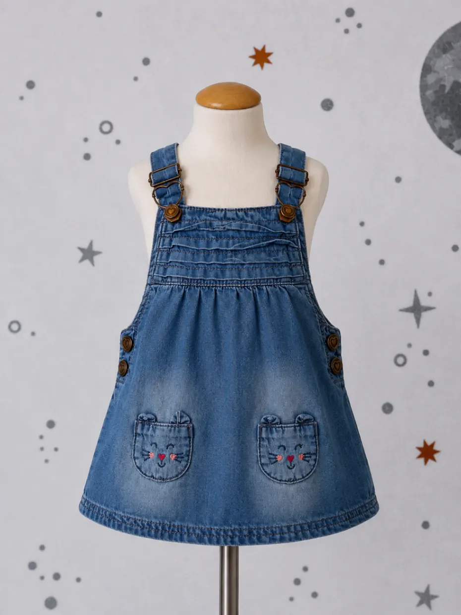 Topomini | Jeanskleid | Gr 68 | Latzkleid | Trägerkleid