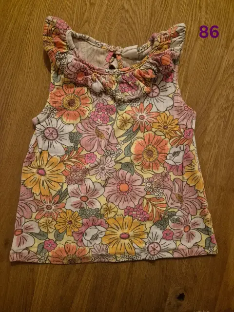 Top mit Blumen Gr. 86 H&M