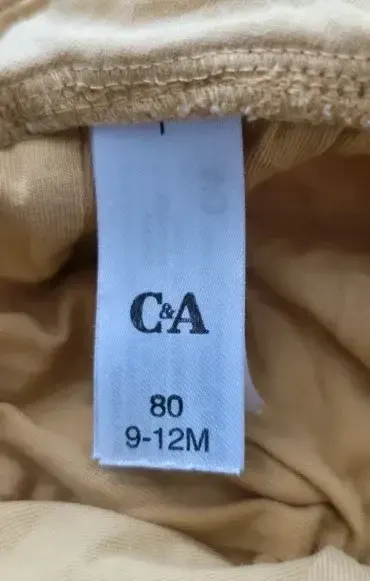 C&A Sonnenhut gelb mit Blumen Größe 80