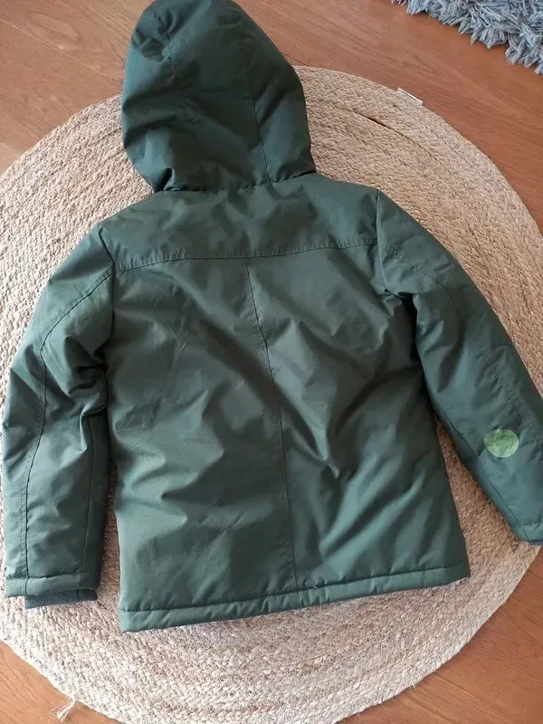 Jonas Nielsen Winterjacke Gr 146, Junge, Parka, khaki Teddy