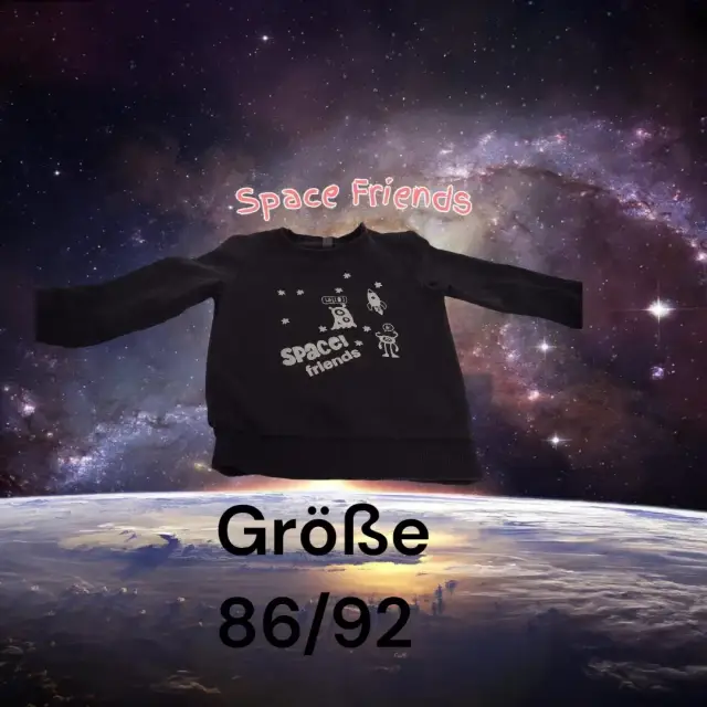Pullover Aufdruck Space Friends 86/92 Space Friends