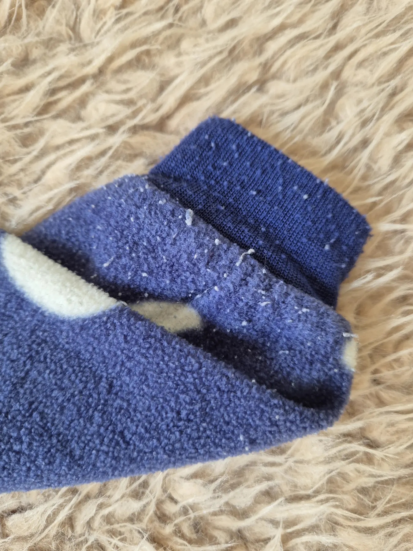 Schlafanzug blau weis mit Monden Größe 68