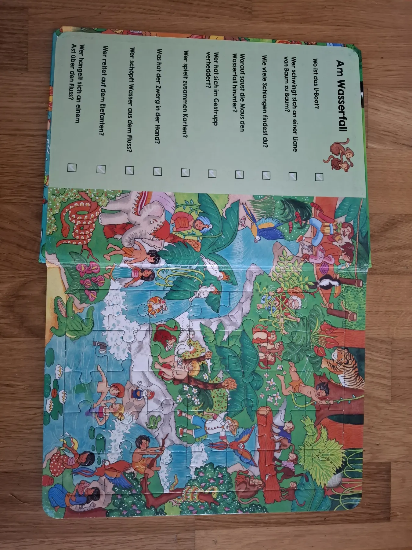 Mein lustiges Wimmel-Puzzle-Buch Dschungel Puzzle Buch
