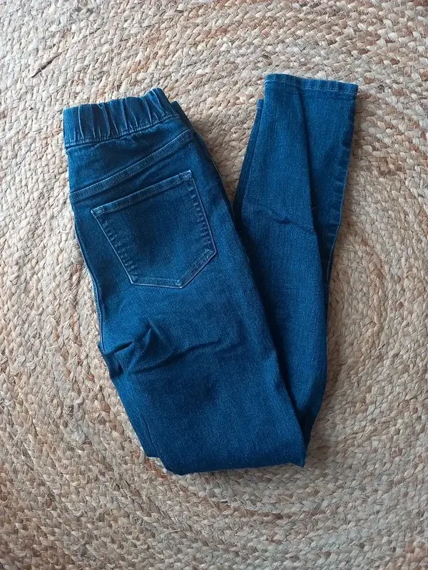 H&M Jeans Jeggings Gr 152 Mädchen, blau, Hose, Frühling, Treggings, neuwertig