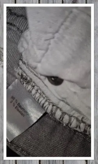 Graue Jeans Gr. 110 tragbar bei Gr. 104/110