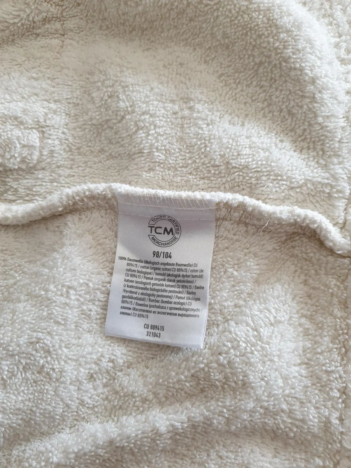 Bademantel Mädchen - Gr. 98/104