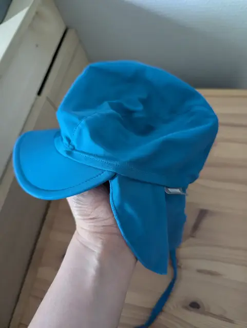 Bademütze Schwimmmütze Nackenschutz UV Mütze