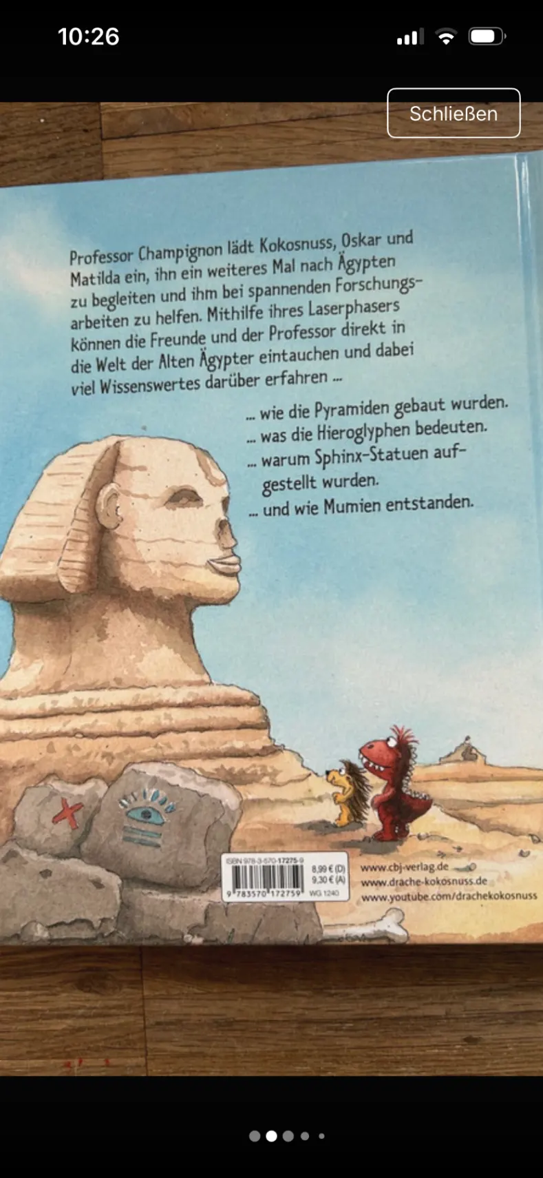 Der kleine Drache Kokosnuss erfotscht die Alten Ägypter
