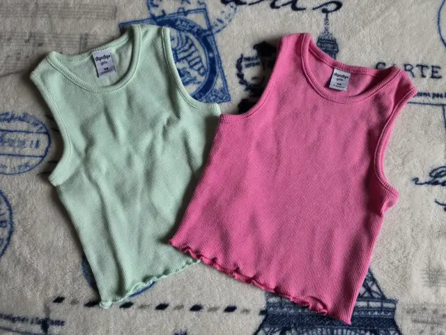 2 süße Crop Tops / Tops für Mädchen