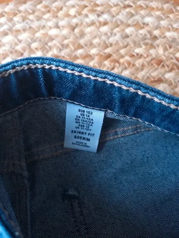 H&M Skinny Jeans Gr 152 Mädchen, Hose, navy, neu, Frühling, Herbst