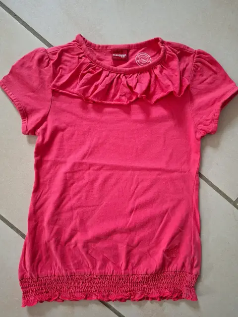 T-Shirt mit schickem Kragen