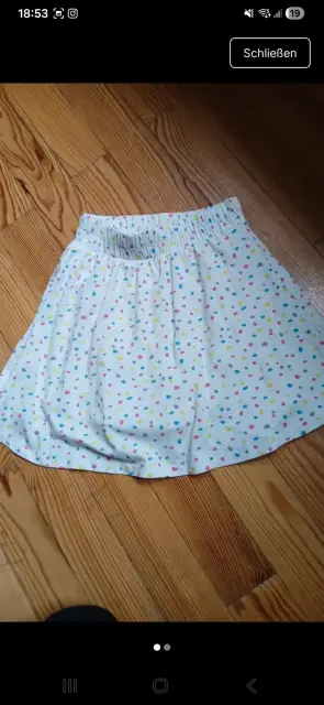 Rock mit kurzer Hose gr 128/134