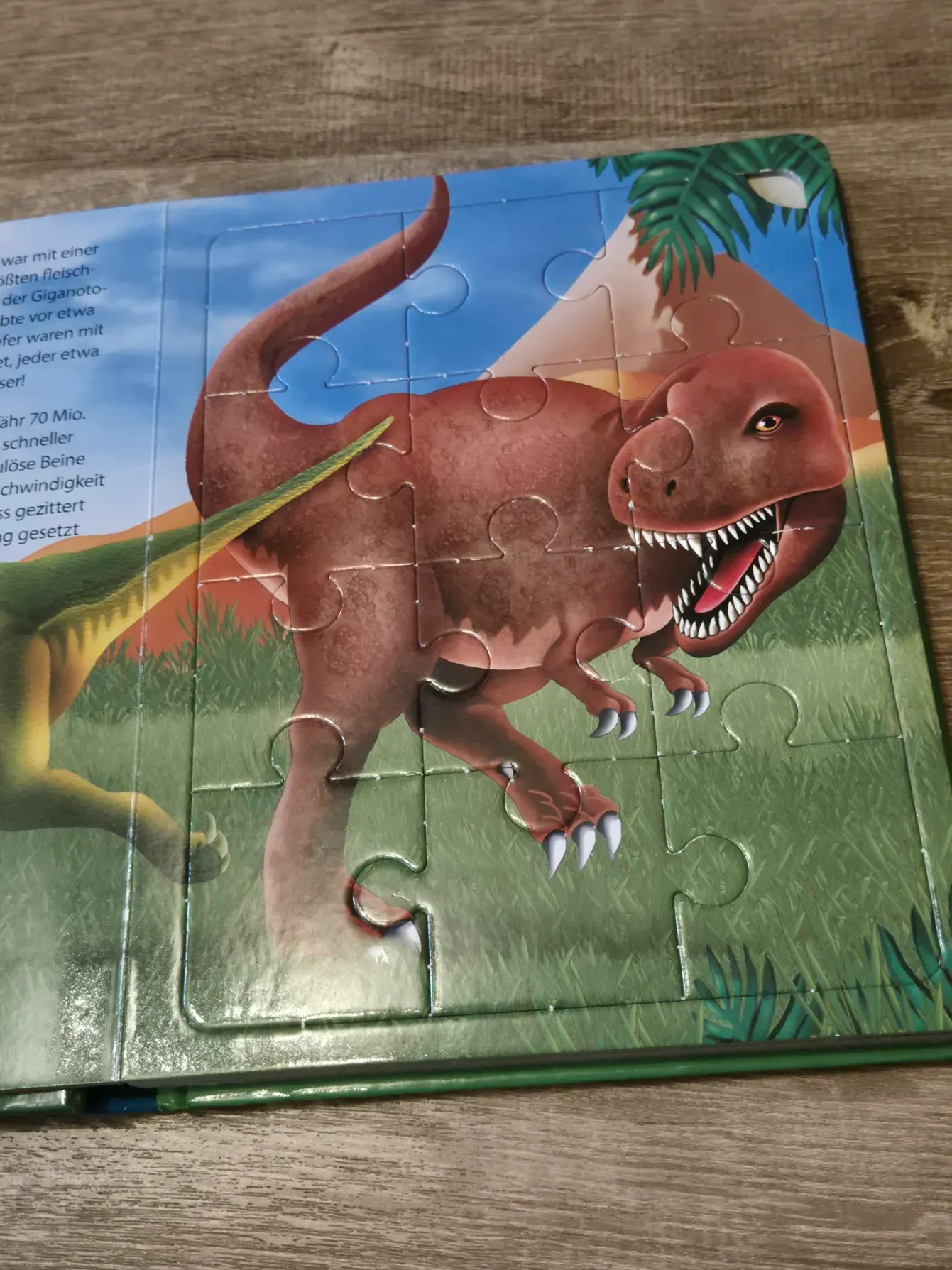 Puzzlebuch "Dinosaurier", 5 Puzzle, Trötsch Verlag