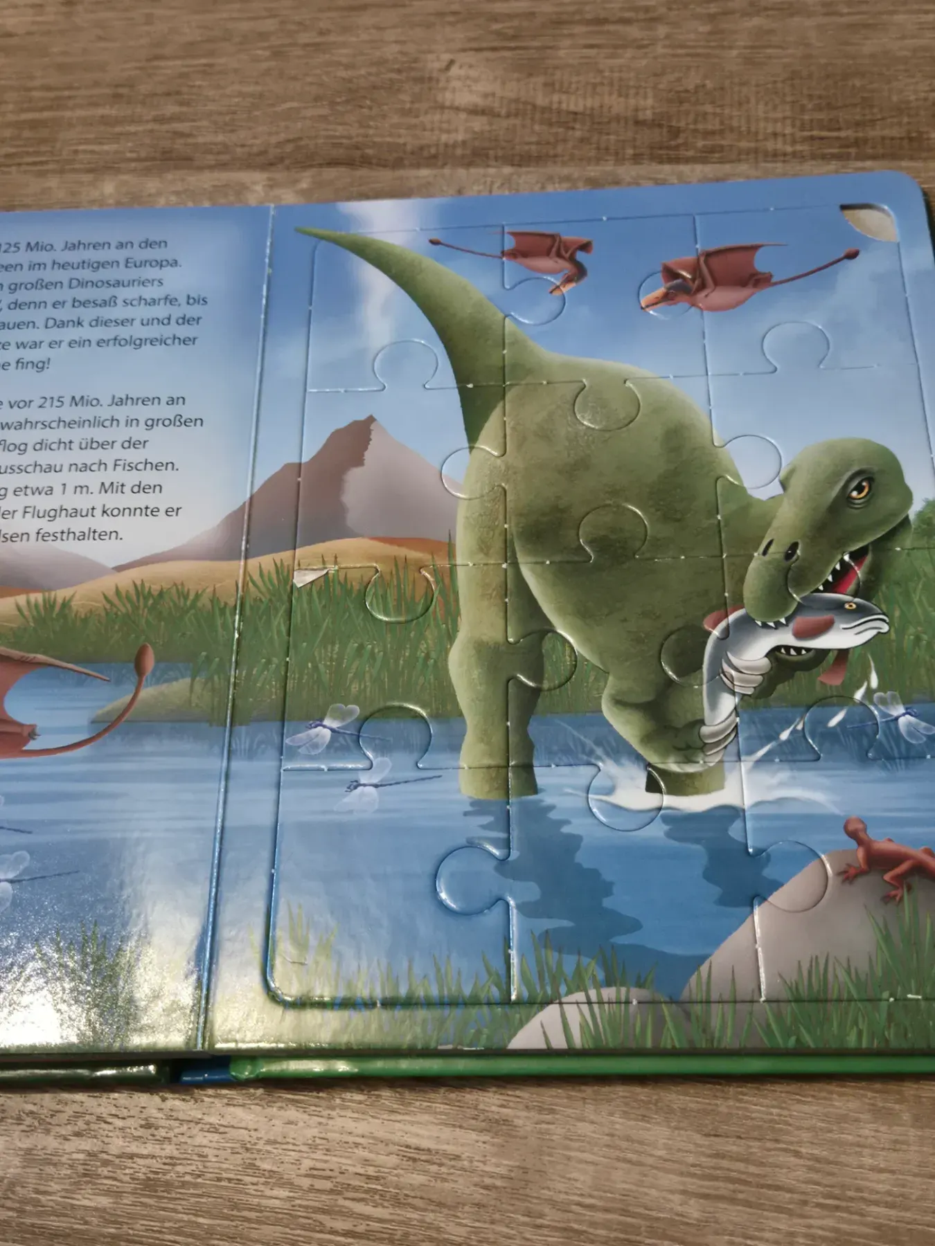Puzzlebuch "Dinosaurier", 5 Puzzle, Trötsch Verlag