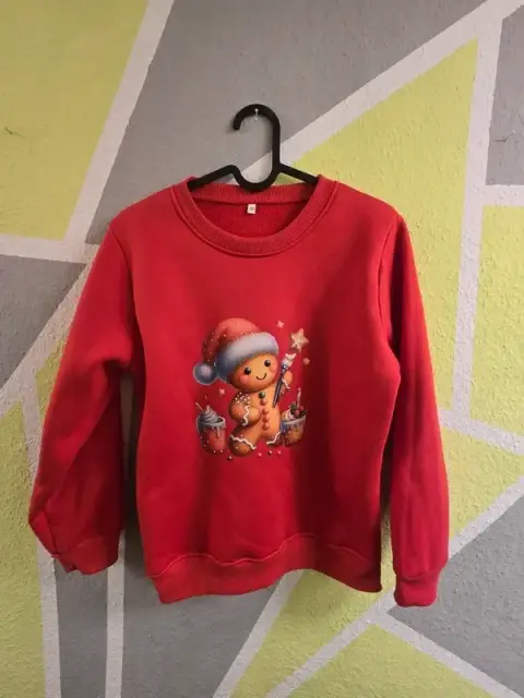 Pullover Weihnachten Lebkuchenmann Gr. 150