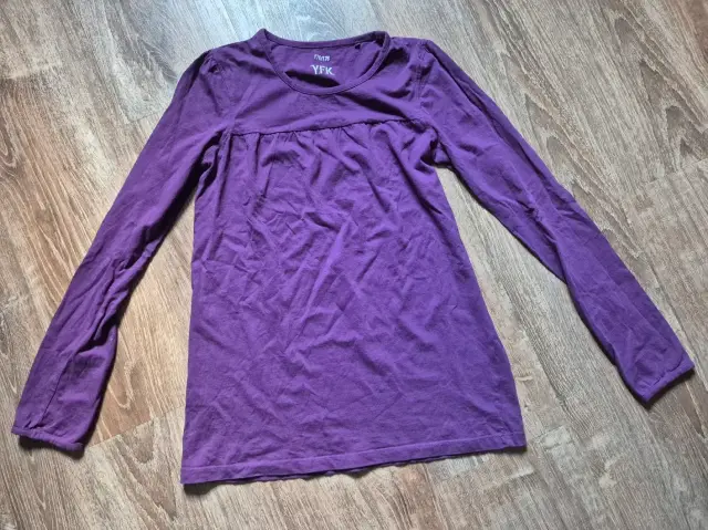 Langarmshirt Shirt Longshirt, lila, Mädchen, Y.F.K., Größe 170/176
