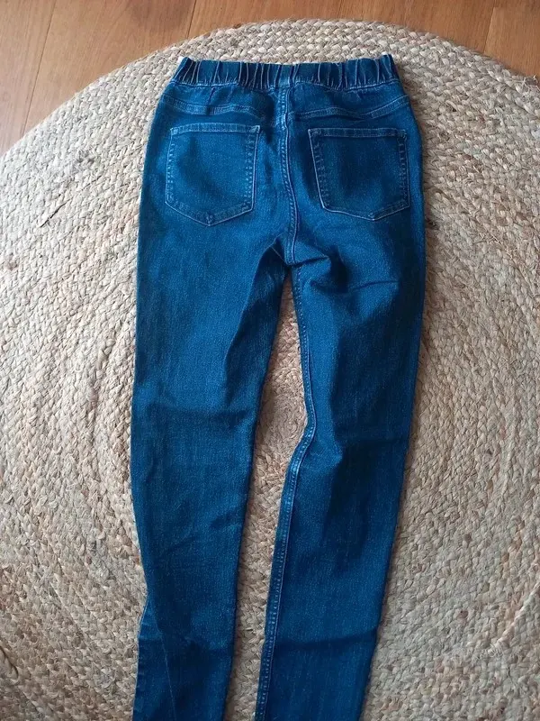 H&M Jeans Jeggings Gr 152 Mädchen, blau, Hose, Frühling, Treggings, neuwertig