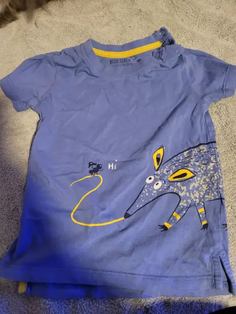 Blue seven T-shirt