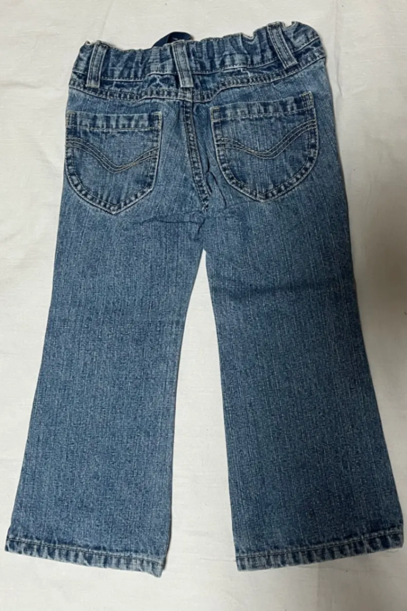Jeanshose, Schlaghose Gr. 98 von Dopo Dopo Girls