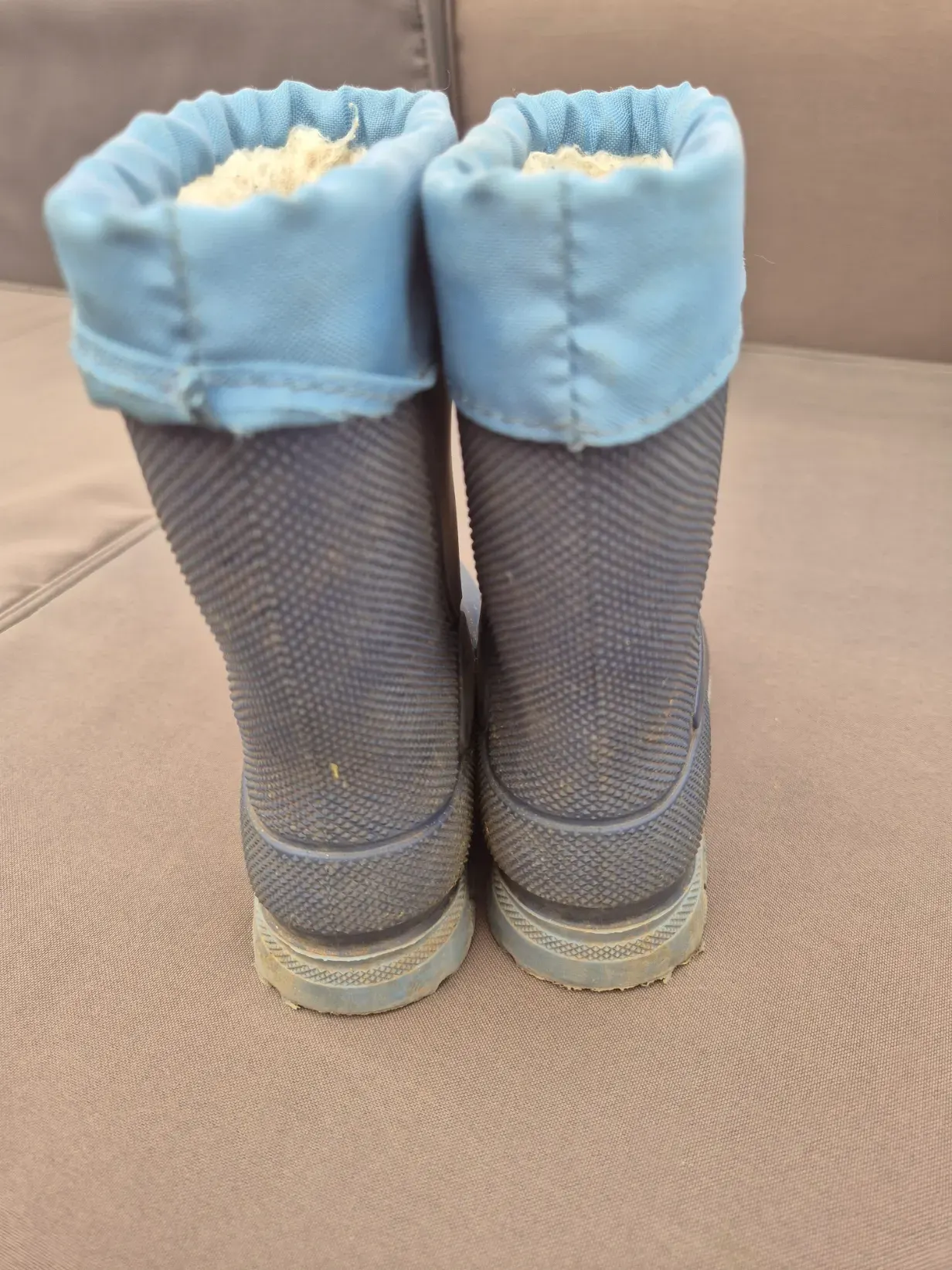 Gummistiefel Stiefel, gefüttert, blau, Jungen, Größe 24