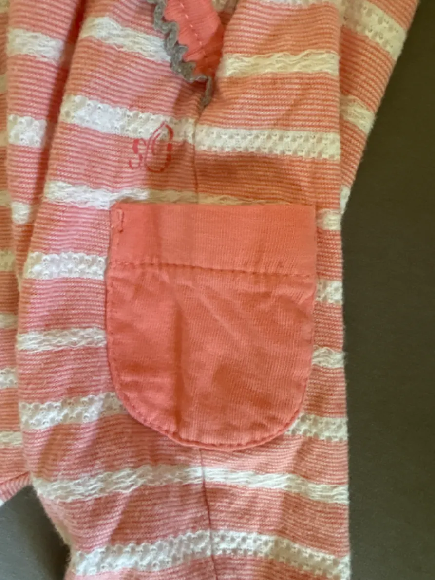 s.Oliver Babyhose/Leggings Gr. 50/56 in Orange-Weiß gestreift 🌸