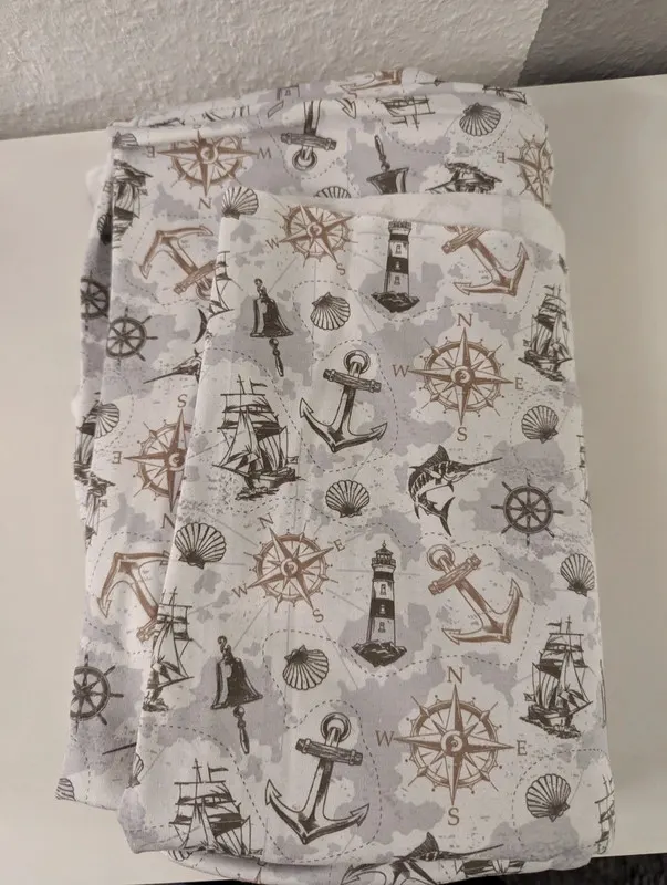 Dünner Stoff Maritim ca. 2,65m x 1,75m