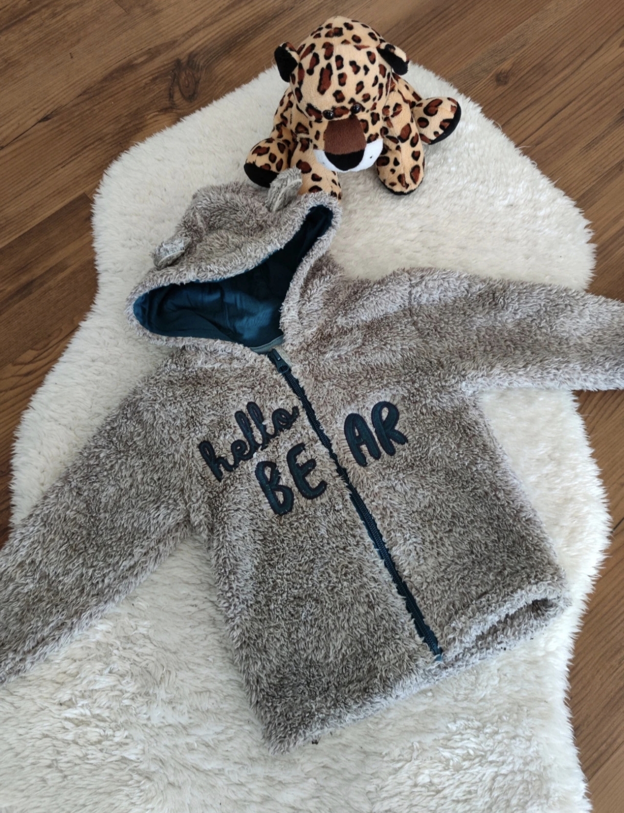 Kuschelige Teddy Jacke Gr. 86/92