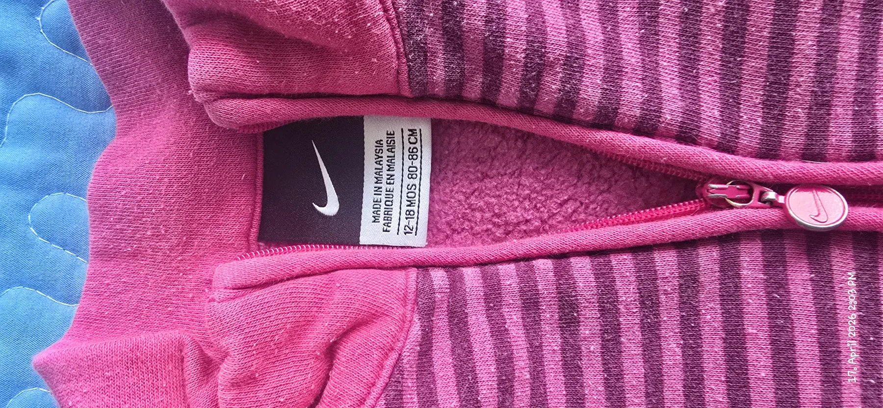 Nike Sweatjacke Gr.80/86