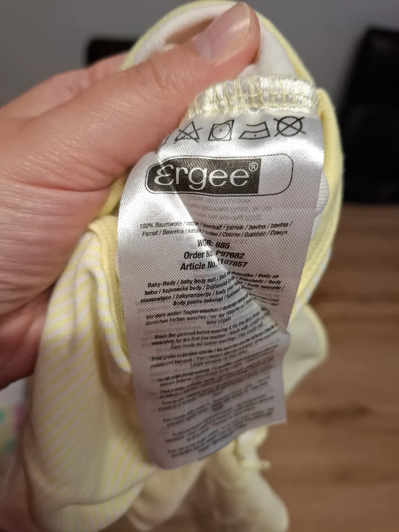 Langarmbody Größe 86