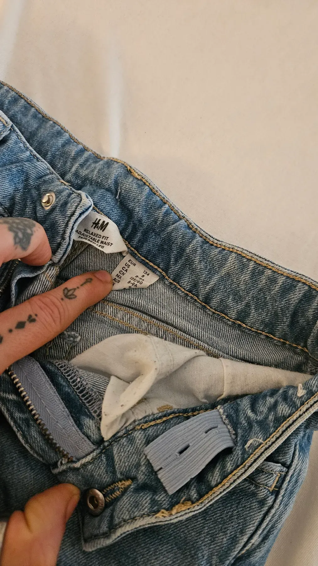 Relaxed fit jeans hose, h&m, 134