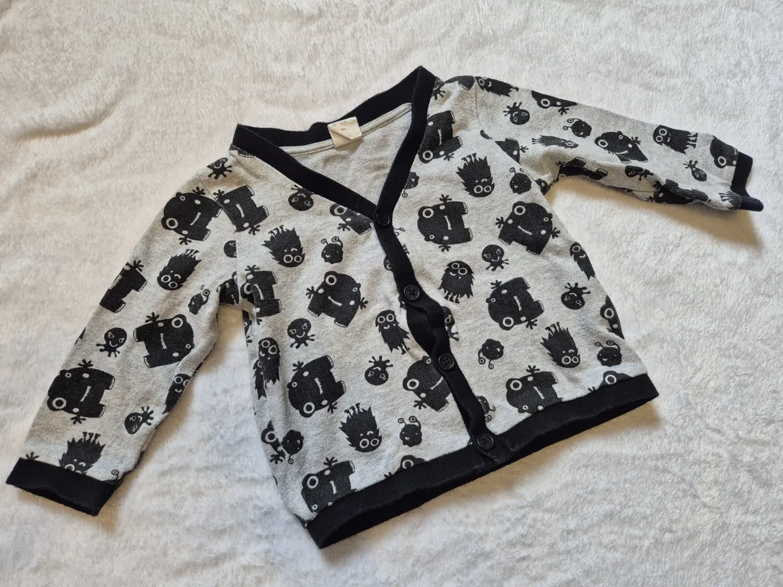 Strickjacke "Monster", Jungen, Größe 74, H&M