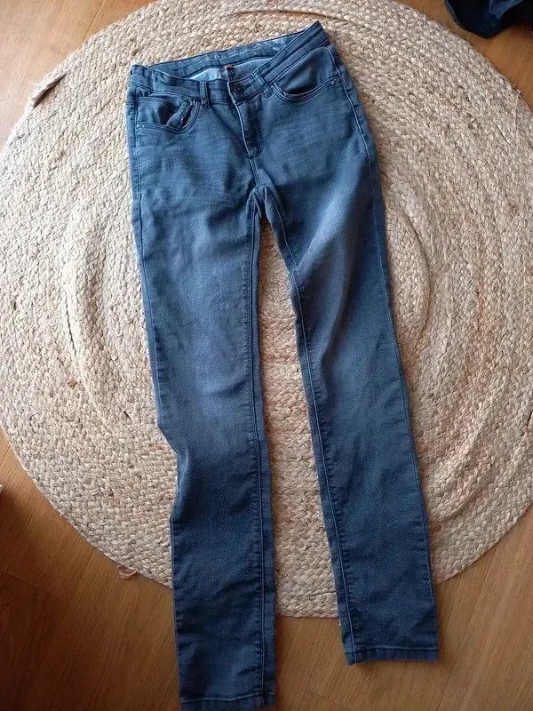 Staccato Jeans Gr 164 Mädchen, Skinny, schwarz, grau