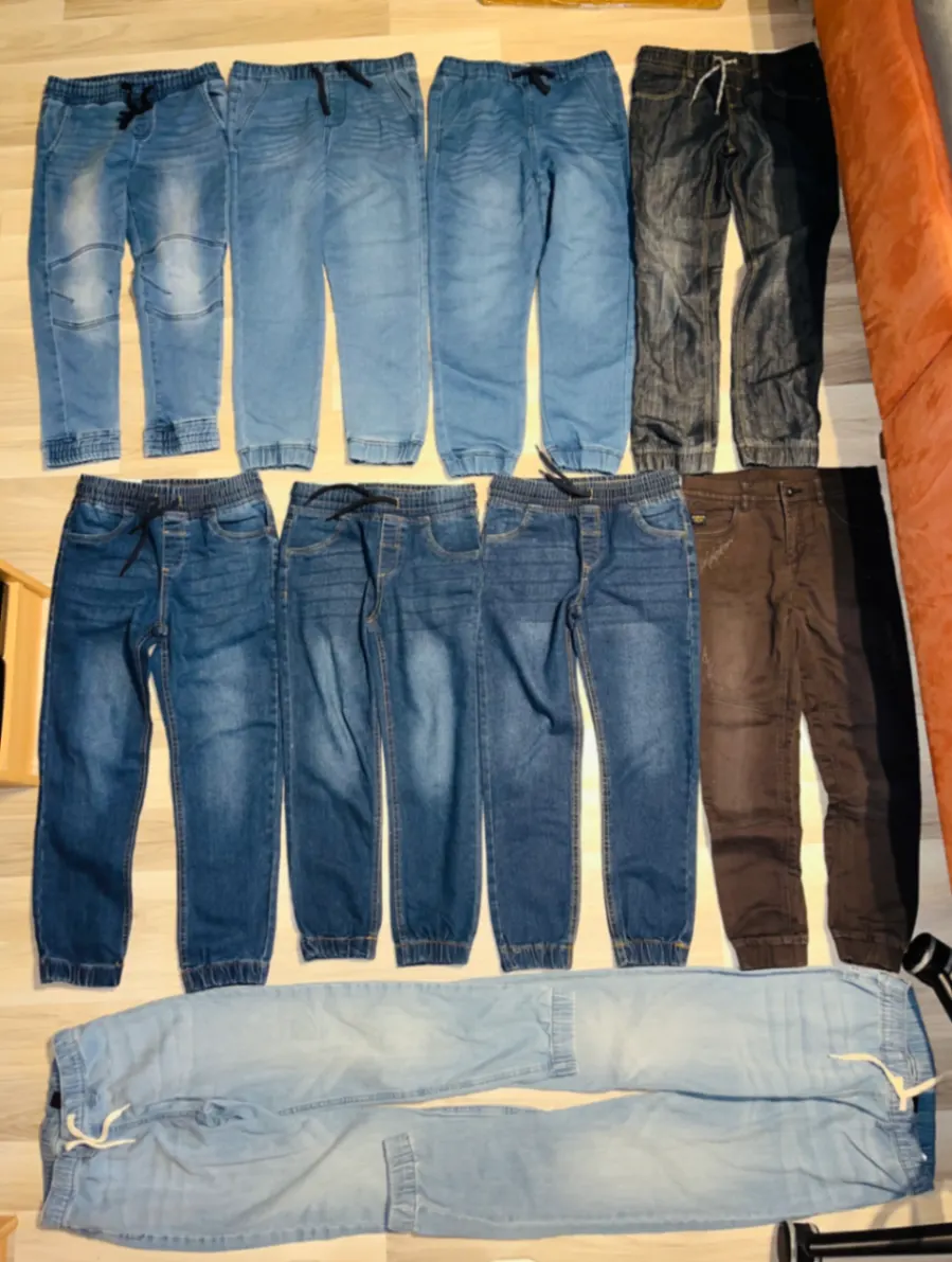 ❤️❤️❤️ Jeans Jeanshosen Pull on Schlupfjeans Gummibund Gummizug Zwillinge Gr. 140