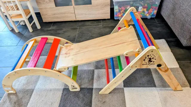 3 teiliges Klettergerüst bunt