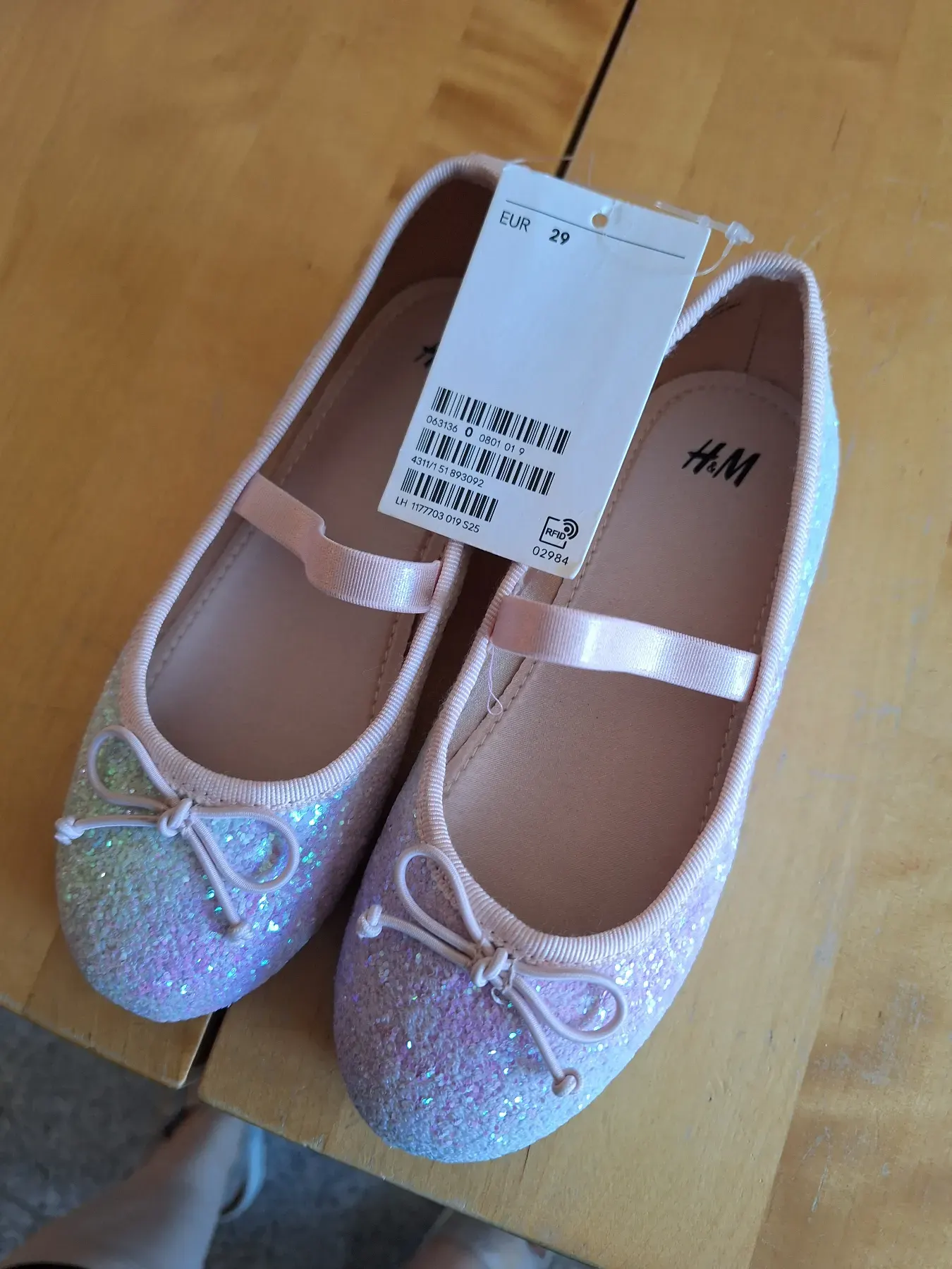 glitzernde Ballerinas Gr 29 H&M