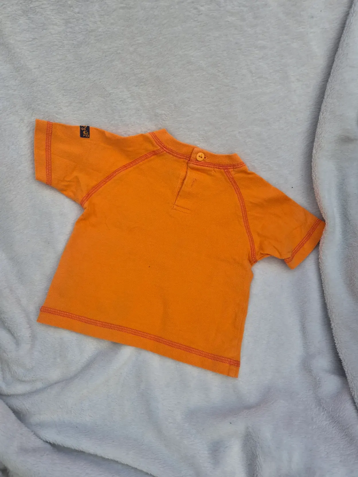 T-Shirt, orange, Jungen, Tüpfel, Größe 62