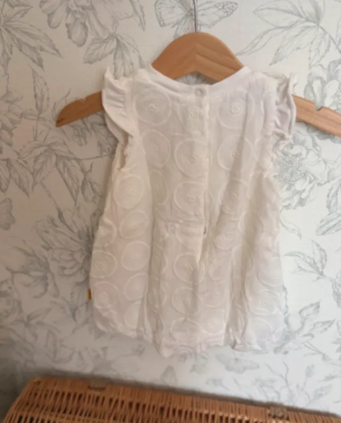 Steiff Kleid 62 weiß – Taufe Hochzeit festlich Knopf im Ohr Teddy